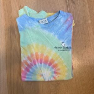 Simply Southern Blue and Yellow Short Sleeve Tee